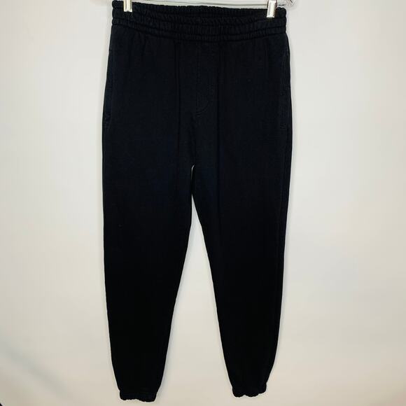 NWOT Talentless Black Heavy Cotton Sweatpants Joggers Small - Picture 2 of 7